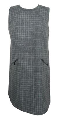 Dámské šedo-růžové kostkované šaty Peacocks 