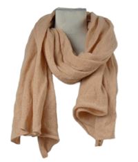 Dámská světlerůžová kašmírová šála Hallhuber 