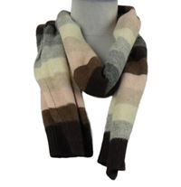 Dámská barevná pruhovaná vlněná šála 
