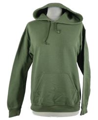 Dámska khaki mikina s kapucňou