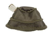 Nové - Dámský hnědý semišový klobouk Primark 