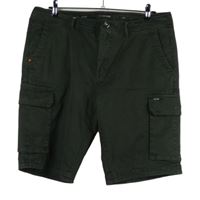 Pánské khaki plátěné kraťasy s kapsami No Excess vel. 36