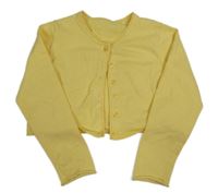 Žltý prepínaci crop sveter St. Bernard