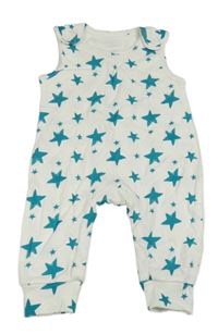 Biely overal s hviezdami