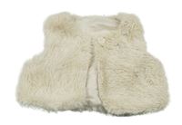 Béžová kožešinová vesta George