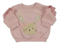 Svetloružová mikina s králikom Matalan
