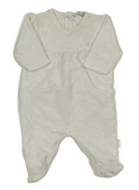 Bílý sametový overal 