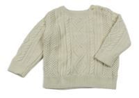 Béžový vzorovaný sveter GAP