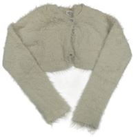 Béžové svetrové chlpaté bolerko H&M