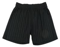 Čierne pruhované športové kraťasy F&F