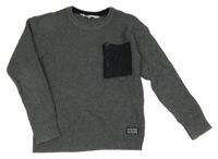 Sivo-čierny sveter H&M