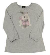 Šedá tunika s králíčkem H&M