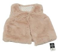 Světlerůžová chlupatá vesta Dunnes Stores