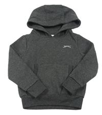 Tmavosivá mikina s kapucňou Slazenger
