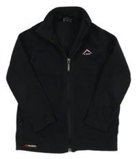 Čierna flecová funkčná prepínaci mikina K-way