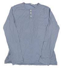 Světlemodrošedé tričko s gombíky