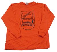 Červené triko s potiskem Fruit of the Loom