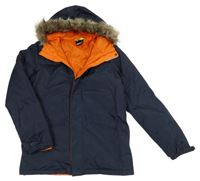 Tmavomodrá šusťáková funkční jarní bunda s kapucí Regatta