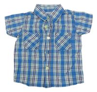 Modro-bílá kostkovaná košile Ergee