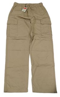 Nové - Béžové nohavice s vreckami Peacocks