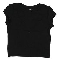 Čierne crop tričko H&M