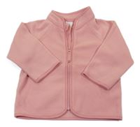 Svetloružová fleecová prepínaci mikina H&M