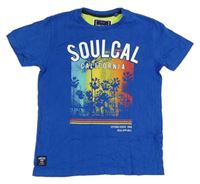 Modré tričko s potlačou Soulcal&Co