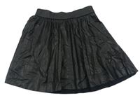 Čierna koženková kolová sukňa Zara