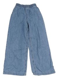 Modré wide kalhoty H&M