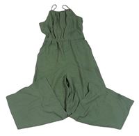 Khaki nohavicový palazzo overal H&M