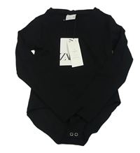 Černé žebrované body Zara 