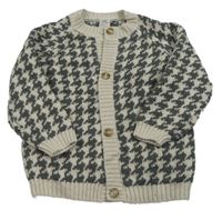Sivo-béžový vzorovaný prepínaci sveter H&M