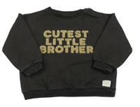 Kávová oversize mikina s nápisom F&F