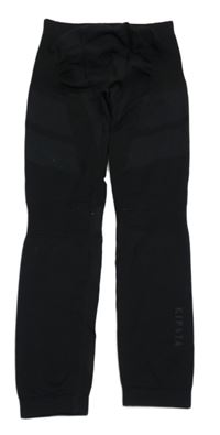 Čierno-sivé funkčné spodné nohavice Decathlon