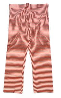 Červeno-biele pruhované legíny Primark