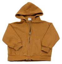 Skořicová prepínaci mikina s kapucňou Zara