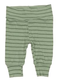 Světlezeleno-zelené proužkované tepláky Ergee 