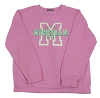 Ružová mikina s nápisom Primark