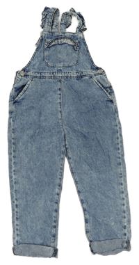 Modré laclové rifle s volánky George 