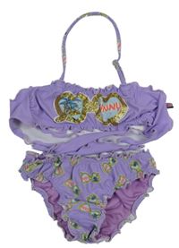 Levandulové dvoudílné plavky s brýlemi Sogno D´oro