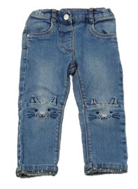 Světlemodré rifle s kočičkami C&A