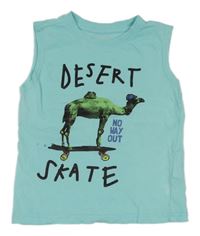 Svetlomodré tielko s velbloudem Coccodrillo