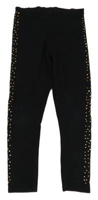 Čierne legíny s kamienkami Matalan