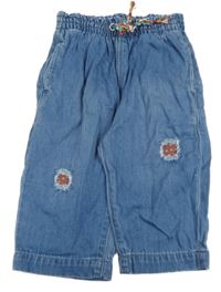 Modré culottes rifle s vyšúchaním C&A