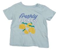 Svetlomodré tričko s citrony Primark