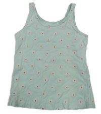 Svetlomodrý top s kvietkami Primark
