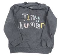 Tmavosivá mikina s nápismi F&F