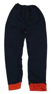 Tmavomodro-červené tepláky