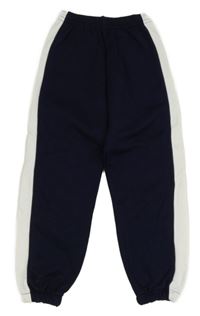 Tmavomodro-bílé tepláky 