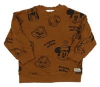Medová rebrovaná mikina s Disney postavami H&M